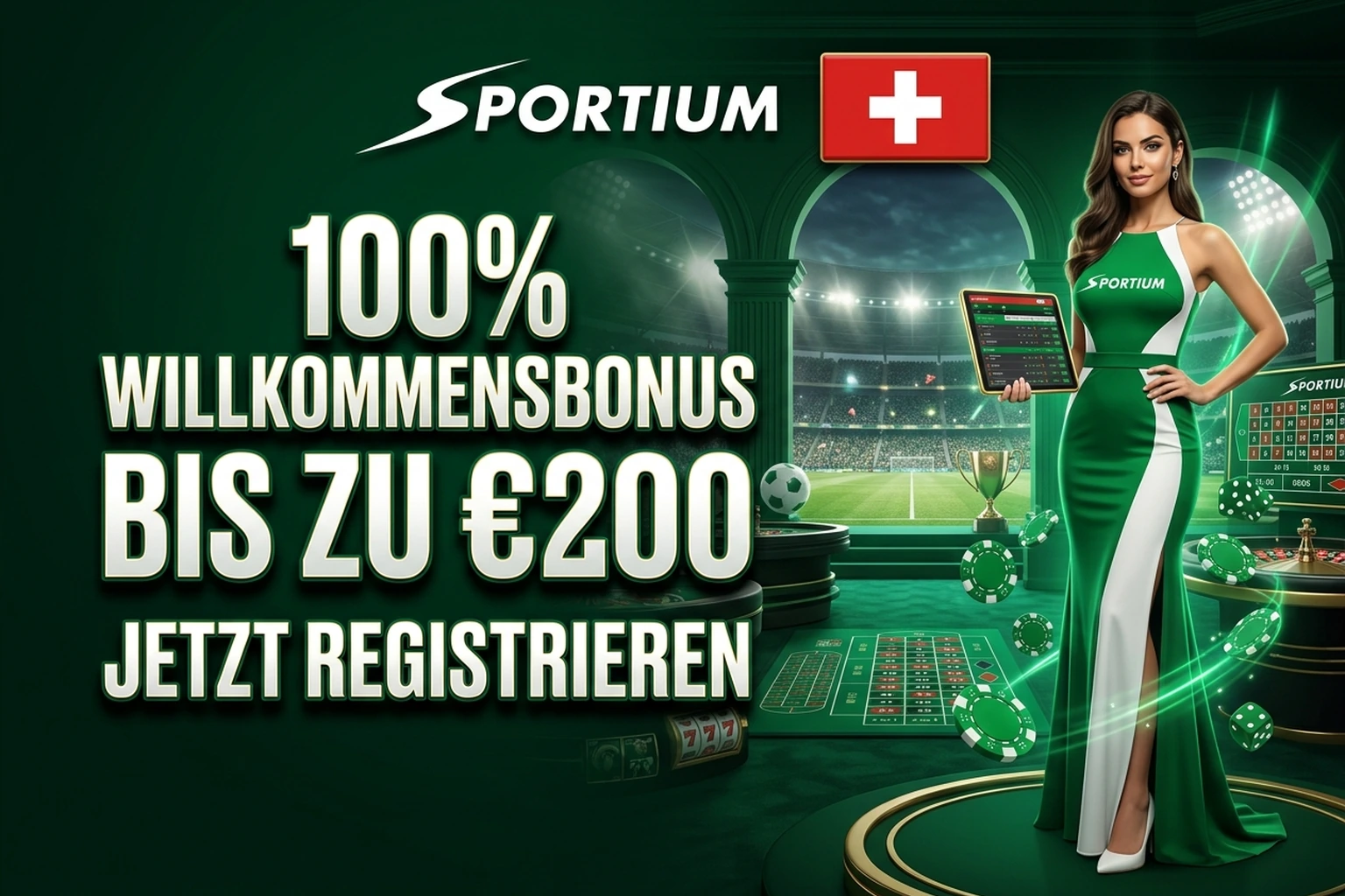 Sportium Schweiz 2026: Sportwetten und Online Casino Plattform